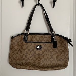 Authentic leather coach purse